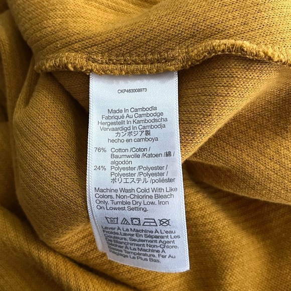 Madewell Texture & Thread Jacquard Knot-Front Top - Antique Gold - Picture 10 of 11